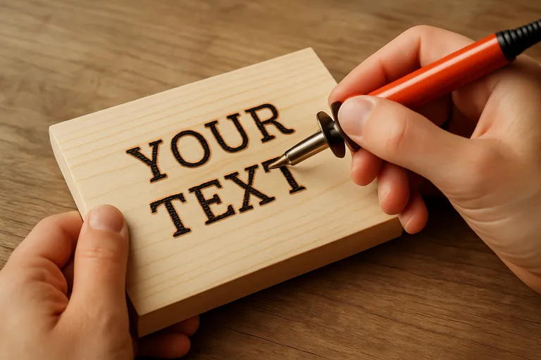 Stappenplan: tekst op hout branden