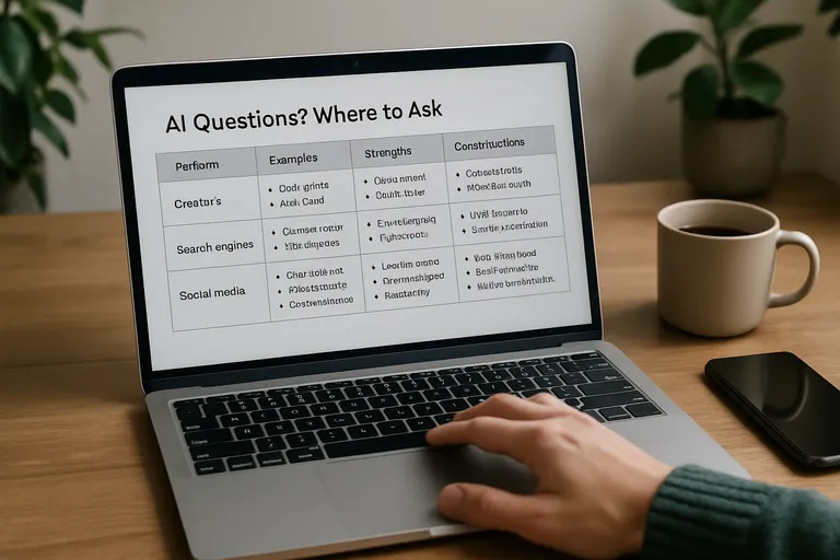 Waar kun je AI vragen stellen