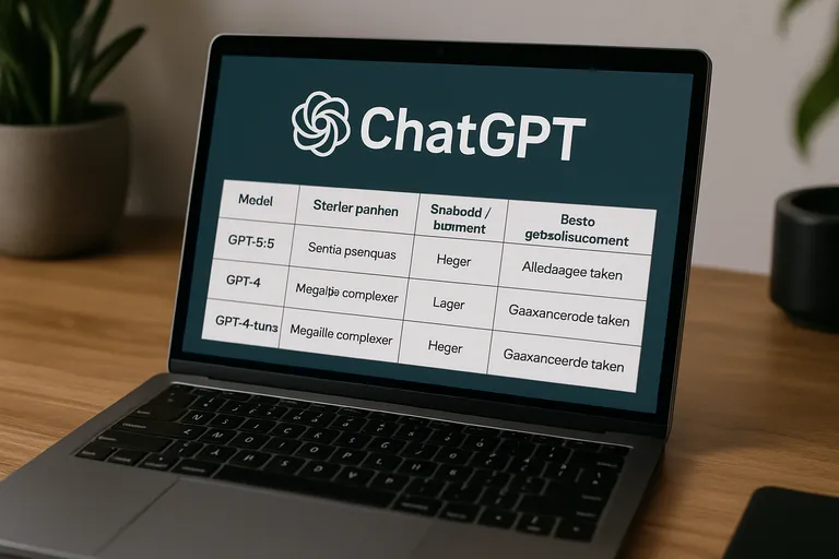 Wat is Chatgpt en welke modellen kun je kiezen